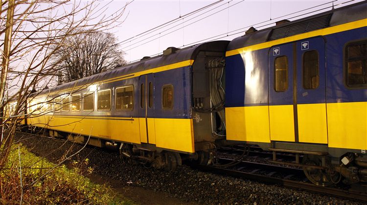 Trein ontspoord, Hilversum