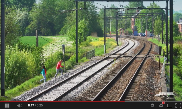 Campagne tegen spoorlopen, spoorbeheerder Infrabel