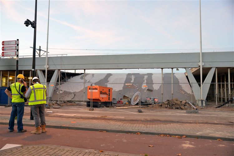 Ongeluk, werkzaamheden, station, Tilburg
