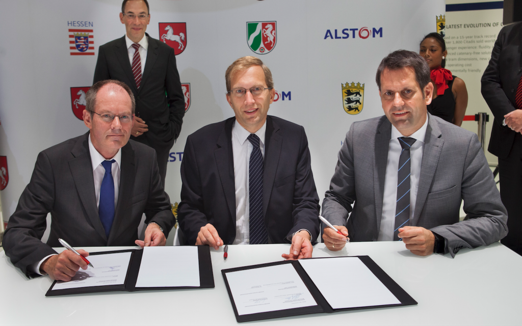 Alstom, ondertekening intentieverklaring, waterstoftreinen