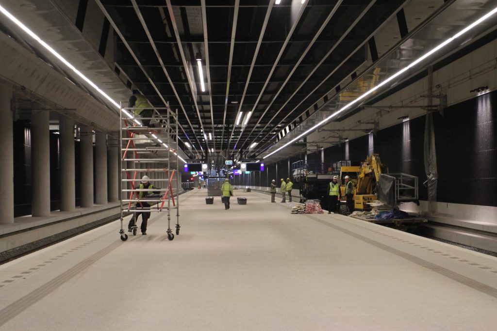 Spoortunnel, station Delft, werkzaamheden