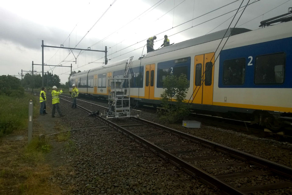 Herstelwerkzaamheden, spoor, Geldermalsen