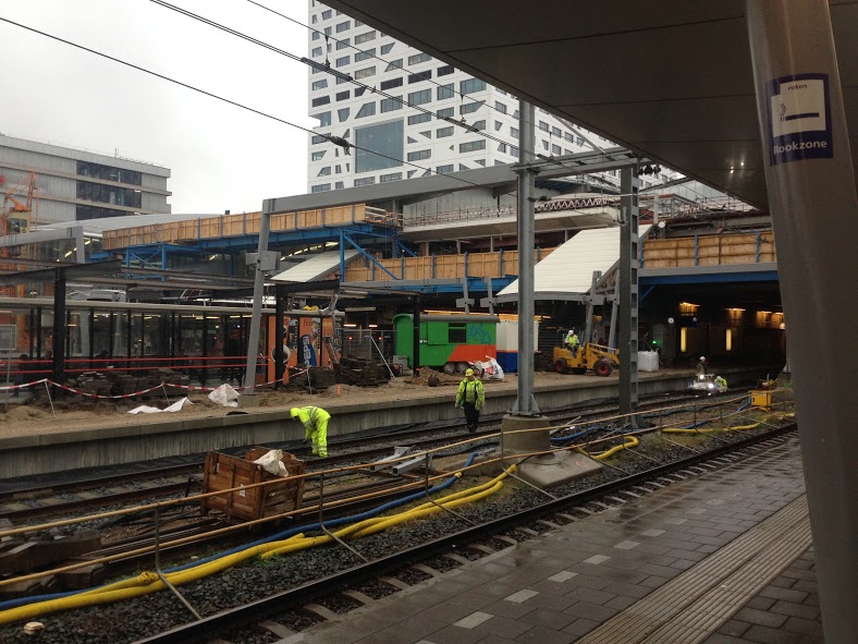 Werkzaamheden op Station Utrecht Centraal