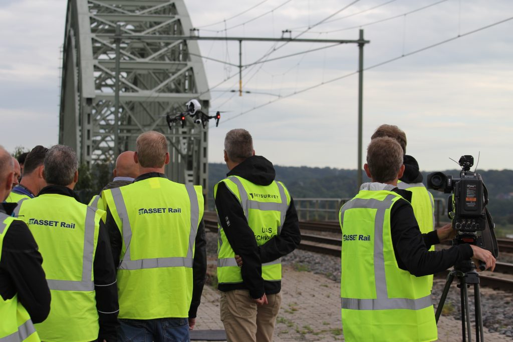 Inspectie spoor met drone door ASSET Rail