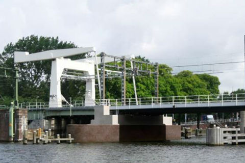 Spaarnebrug, spoorbrug