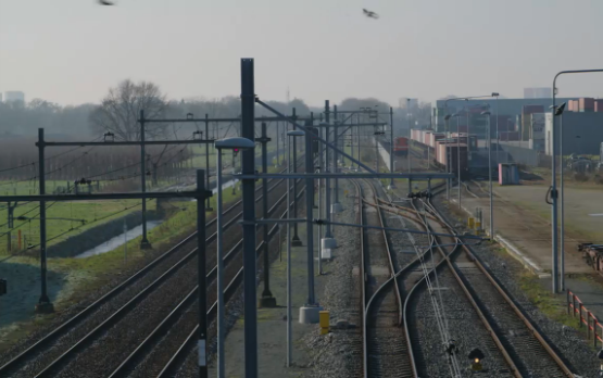 Spoorlijn industrieterrein Loven in Tilburg