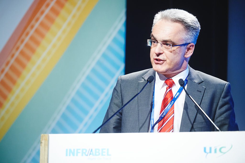 Topman Reinhard Bamberger van Rail Cargo Austria AG, foto: Copyright Infrabel – Benjamin Brolet