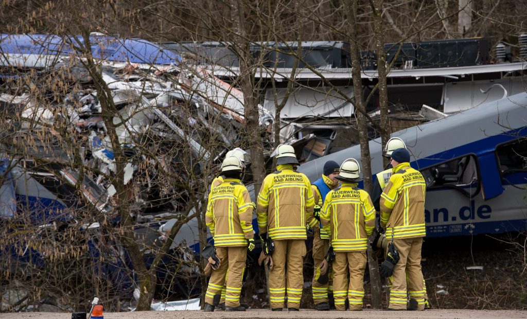 Treinongeluk bij Bad Aibling in Duitsland, foto: ANP