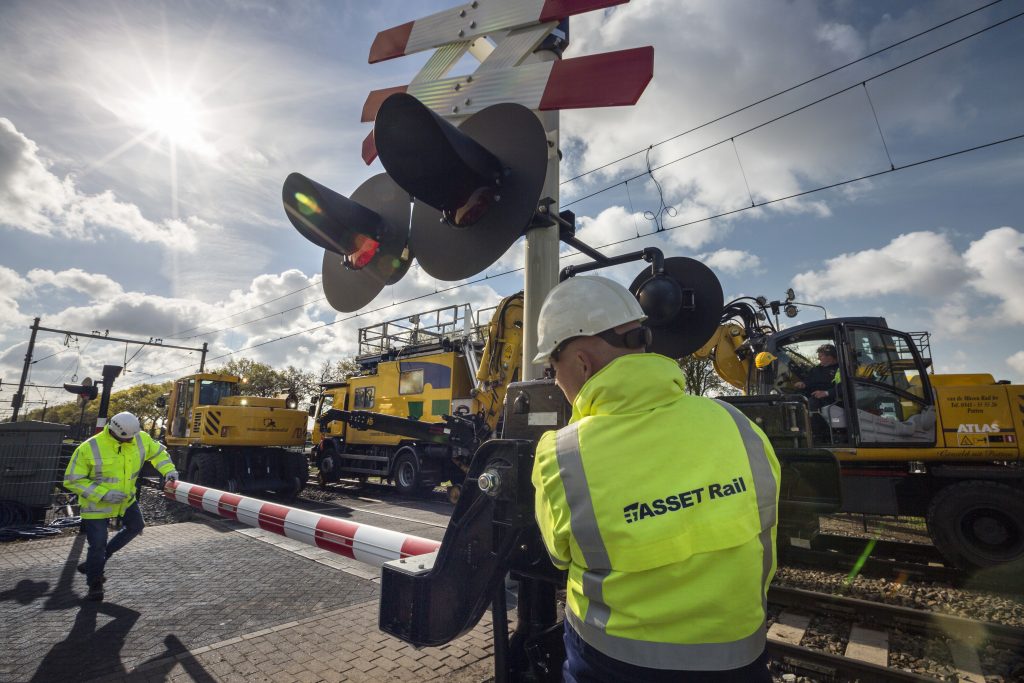 Werkzaamheden in Deurne, Asset Rail Foto: Sjef Prins - APA Foto