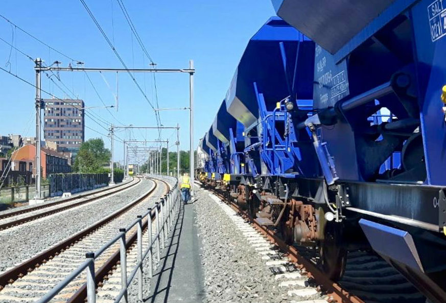 Test met goederentrein Hoekse Lijn