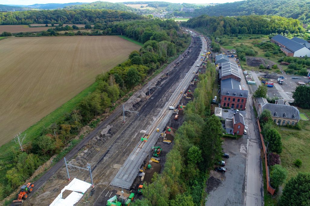 Spoorvernieuwing Infrabel Franière