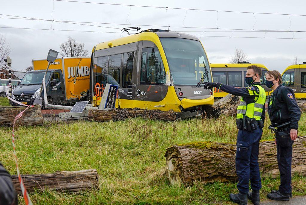 Ontsporing tram op de Uithoflijn, foto: Koen Laureij