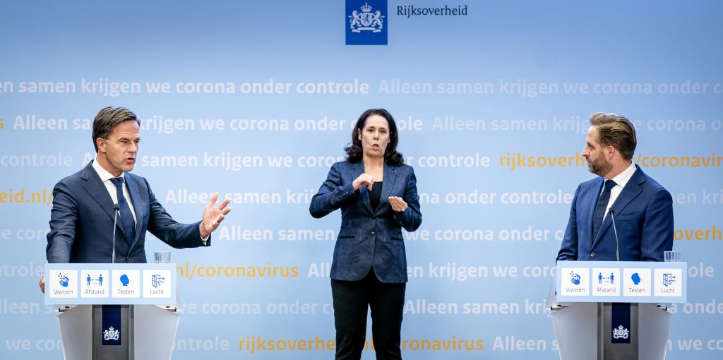 Rutte en De Jonge over strengere coronamaatregelen, foto: ANP