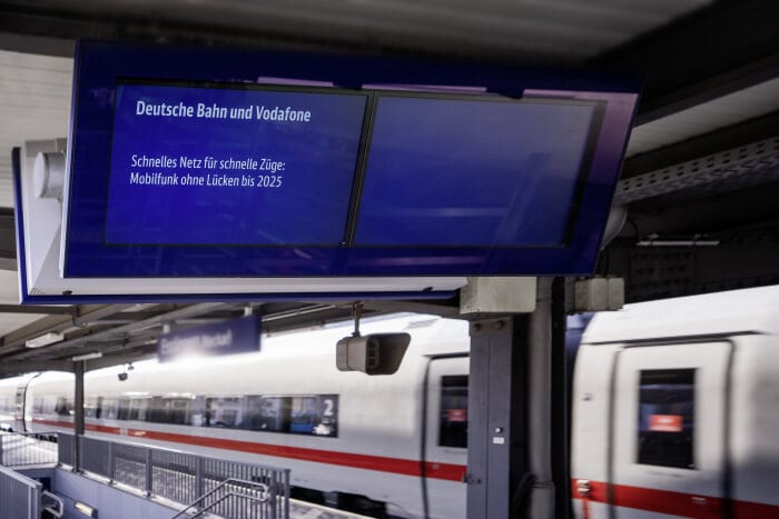 Vodafone en Deutsche Bahn lanceren een snelle internetverbinding op 5G