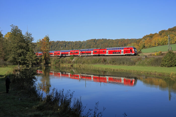 DB trein onderweg