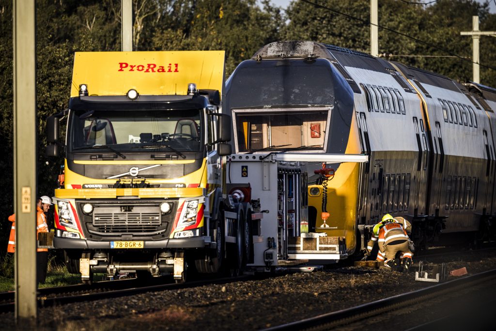 Trein ontspoord bij Weert