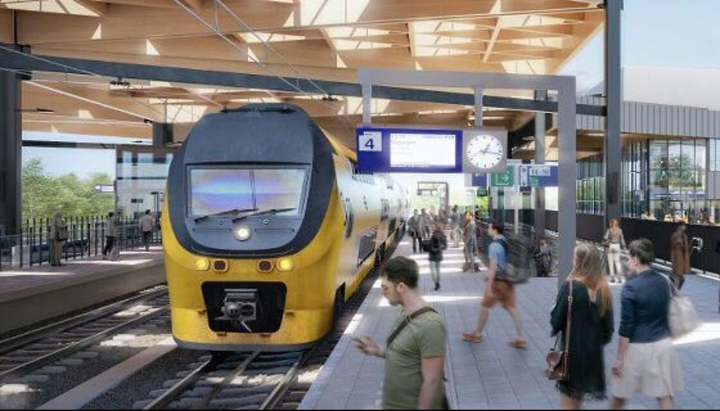 station Ede Wageningen, art impression