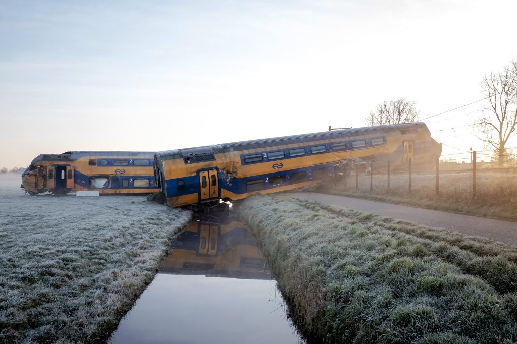 Treinongeval met intercity en goederentrein