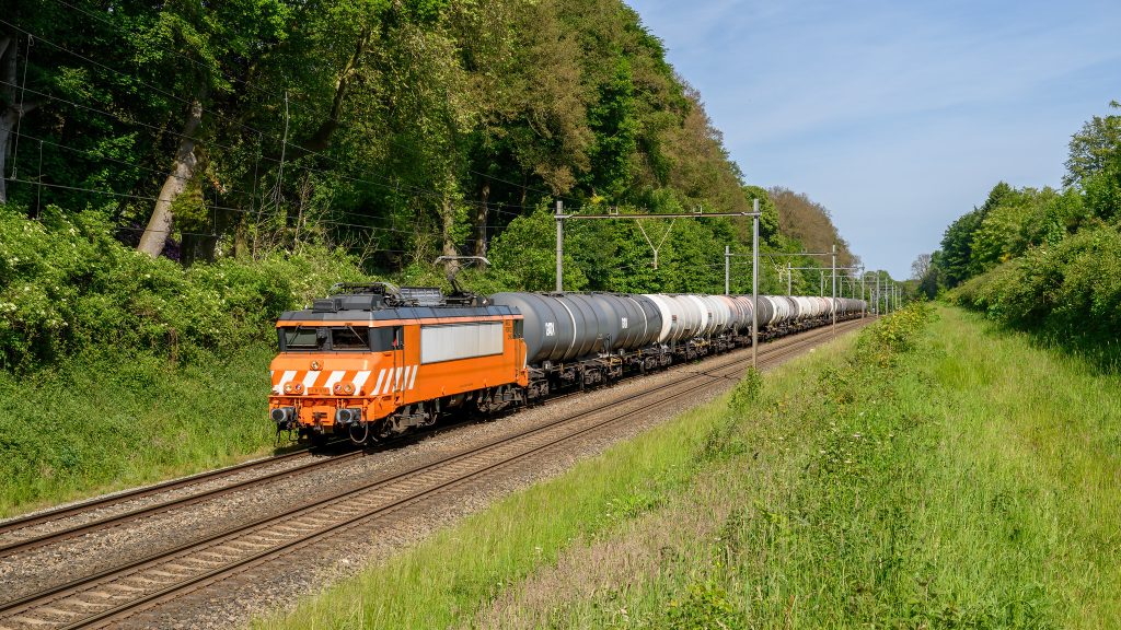 Goederentrein bij Oldenzaal