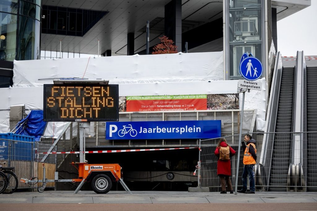 fietsenstalling Jaarbeursplein bij Utrecht CS