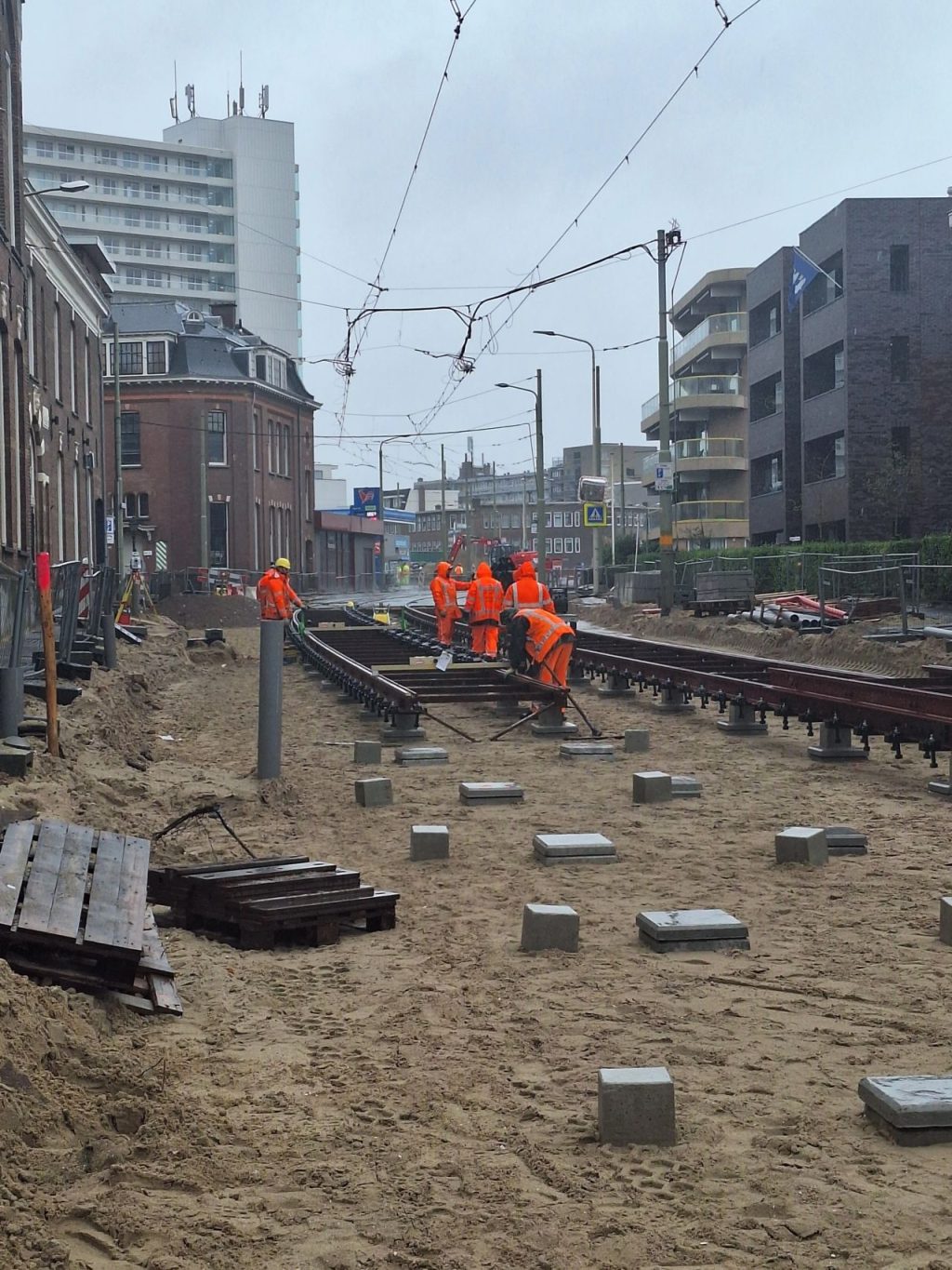 de werkzaamheden aan de Duinstraat-Scheveningseweg in Den Haag