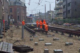 de werkzaamheden aan de Duinstraat-Scheveningseweg in Den Haag